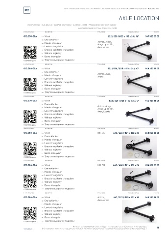 Spare parts cross-references