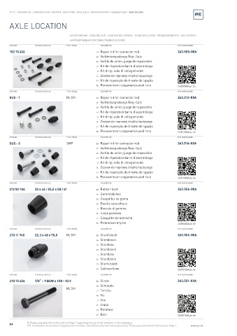 Spare parts cross-references