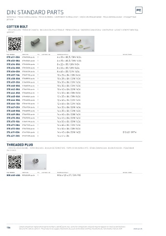 Spare parts cross-references