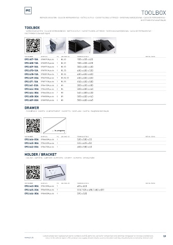 Spare parts cross-references