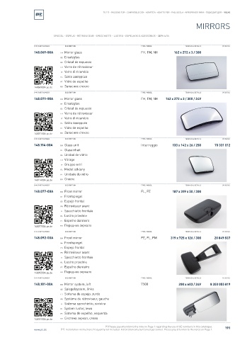 Spare parts cross-references