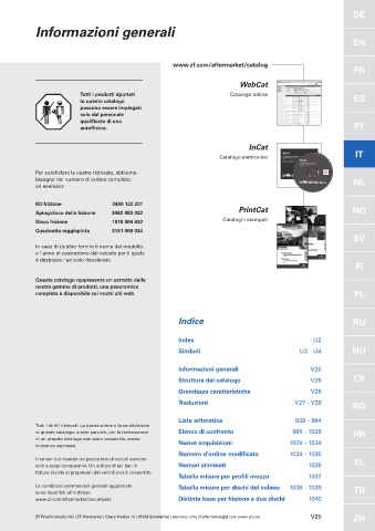 Catalogs auto parts for car and truck