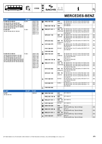 Catalogs auto parts for car and truck