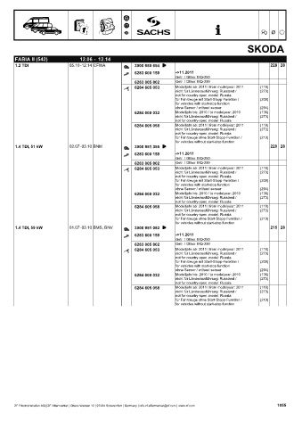 Catalogs auto parts for car and truck