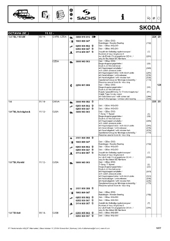 Catalogs auto parts for car and truck