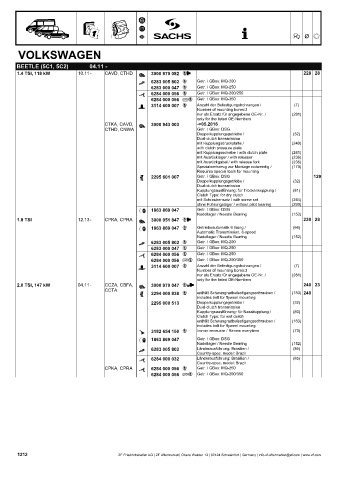 Catalogs auto parts for car and truck