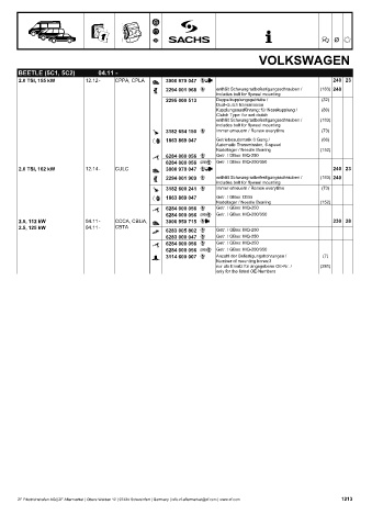 Catalogs auto parts for car and truck