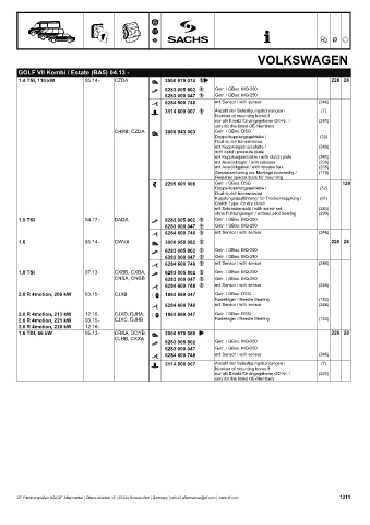 Catalogs auto parts for car and truck