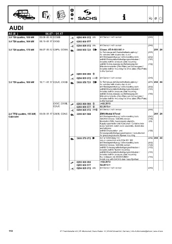 Catalogs auto parts for car and truck