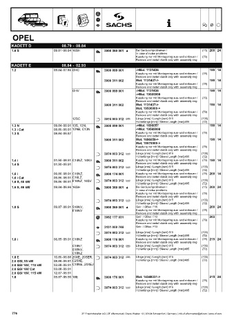 Catalogs auto parts for car and truck