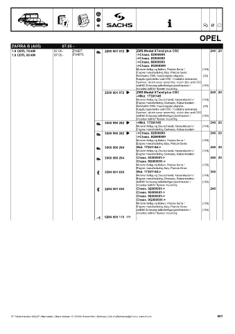 Catalogs auto parts for car and truck