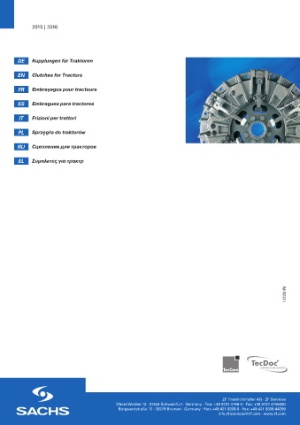 Catalogs auto parts for car and truck