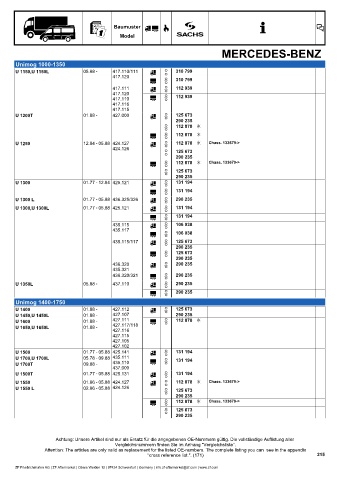 Catalogs auto parts for car and truck