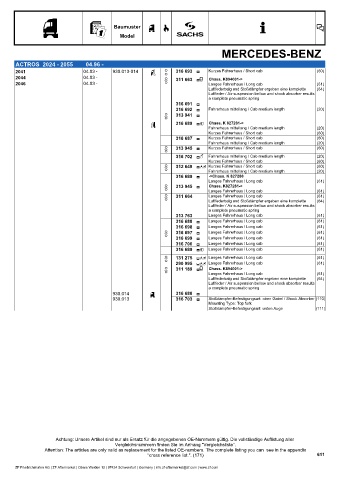 Catalogs auto parts for car and truck