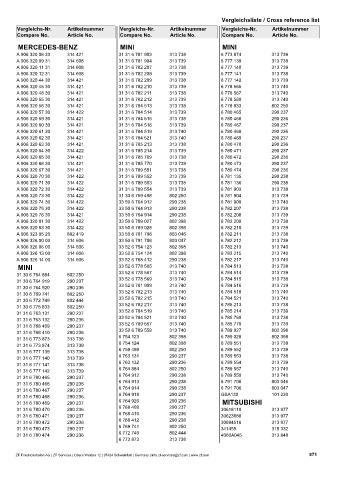 Catalogs auto parts for car and truck