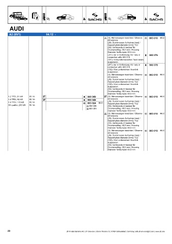 Catalogs auto parts for car and truck