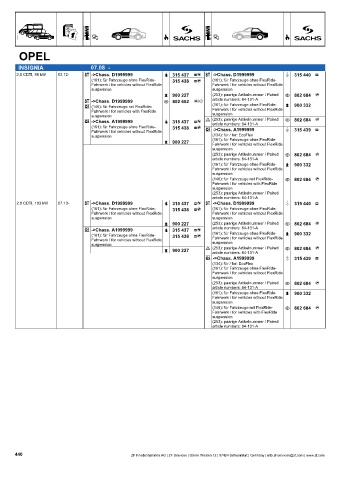 Catalogs auto parts for car and truck