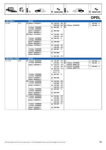 Catalogs auto parts for car and truck