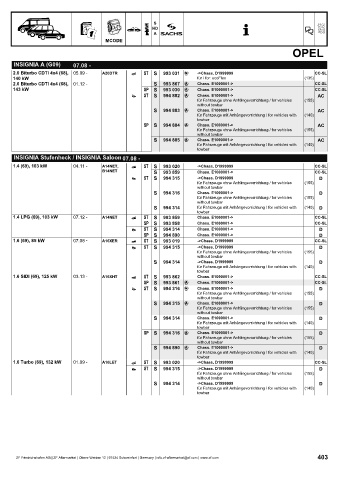 Catalogs auto parts for car and truck