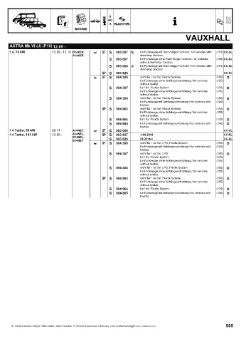 Catalogs auto parts for car and truck