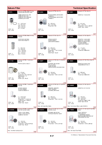 Spare parts cross-references