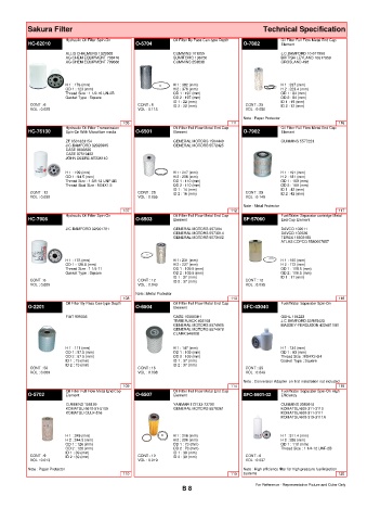 Spare parts cross-references