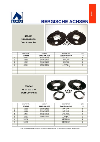 Catalogs auto parts for car and truck