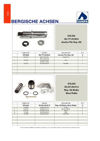 Catalogs auto parts for car and truck