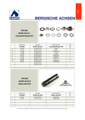 Catalogs auto parts for car and truck