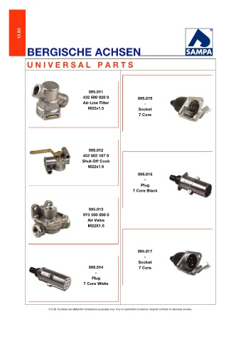 Catalogs auto parts for car and truck