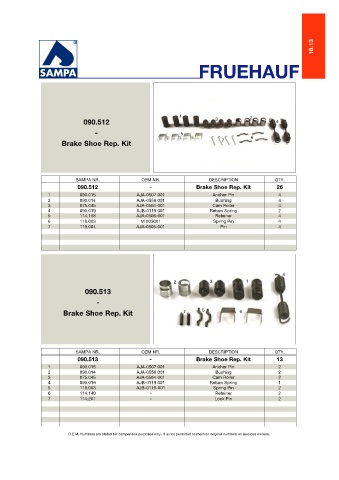 Catalogs auto parts for car and truck