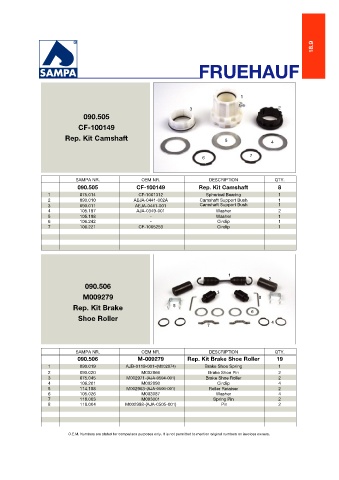 Catalogs auto parts for car and truck