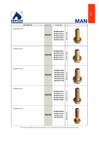 Catalogs auto parts for car and truck