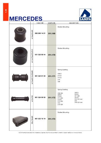 Catalogs auto parts for car and truck