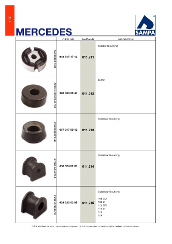 Catalogs auto parts for car and truck