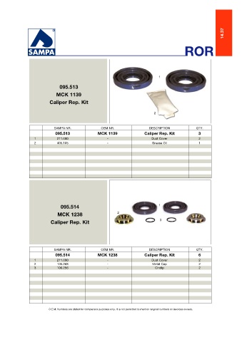 Catalogs auto parts for car and truck