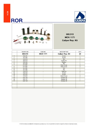 Catalogs auto parts for car and truck