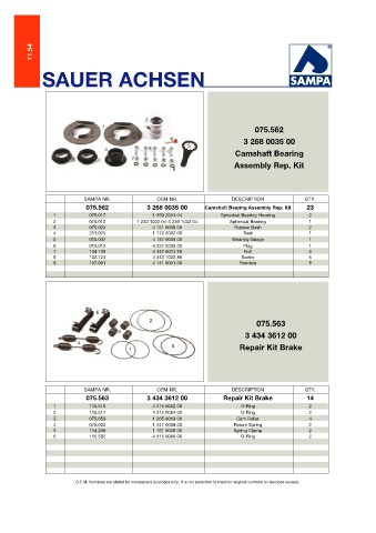 Catalogs auto parts for car and truck