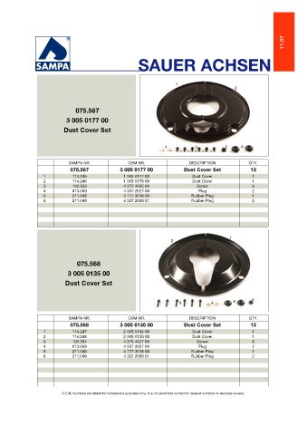 Catalogs auto parts for car and truck