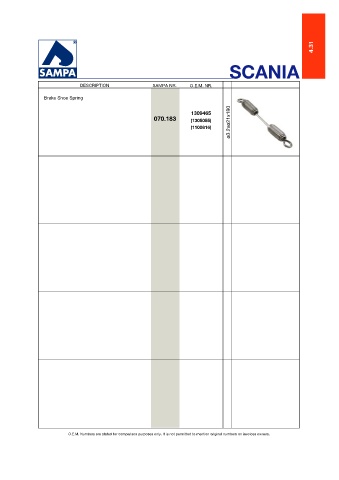 Catalogs auto parts for car and truck