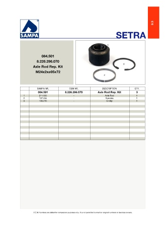 Catalogs auto parts for car and truck