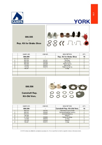 Catalogs auto parts for car and truck