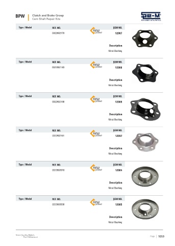 Spare parts cross-references