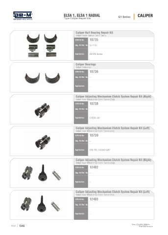 Spare parts cross-references