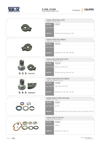 Spare parts cross-references