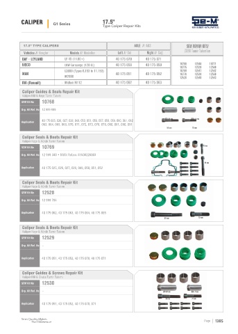 Spare parts cross-references