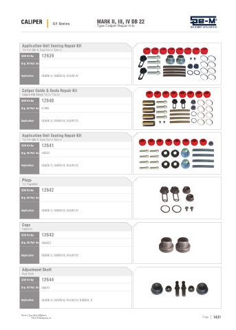 Spare parts cross-references