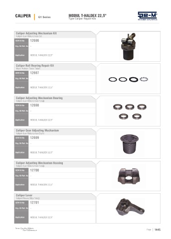 Spare parts cross-references