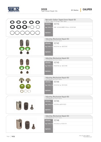 Spare parts cross-references