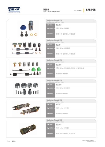 Spare parts cross-references